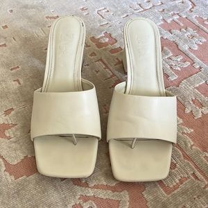 Zara Leather High Heeled Sandals